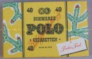 Werbeschachtel (gelb) für "Polo"-Zigaretten