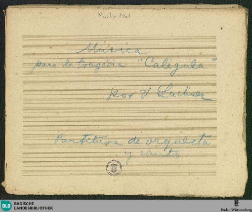 Caligula - Mus. Hs. 1361