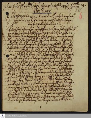 Nachruf auf Christian Friedrich Pressier.