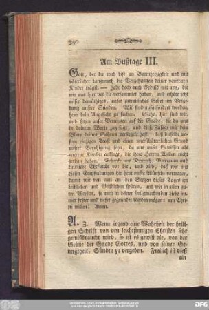 Am Bußtage III.