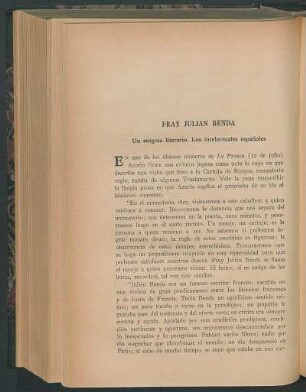Fray Julian Benda : Un enigma literario. Los intelectuales españoles