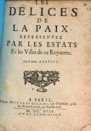 Les delices de la paix