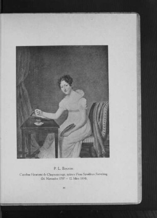 Caroline Henriette de Chapeaurouge, spätere Frau Syndikus Sieveking. (24. November 1797 - 12. März 1858)