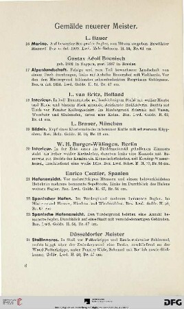 Gemälde neuerer Meister (Nr. 16-80)