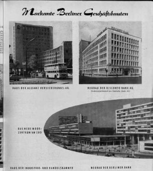 Markante Berliner Geschäftsbauten