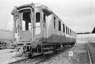 Brand in einem D-Zug der schweizerischen Bundesbahn.