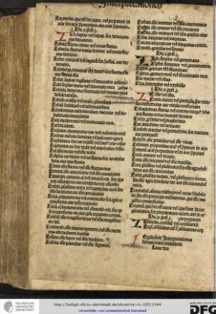 Expliciunt interpretationes hebraicorum nominum. Laus deo.