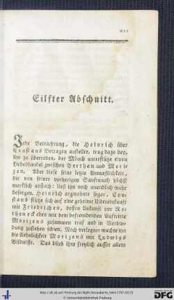 Eilfter Abschnitt.