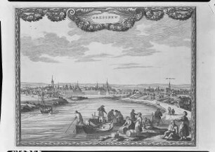 Ansicht von Dresden 1640 : Dresden-Neustadt, Ansicht, Stich, 1640