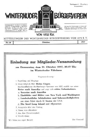 Nr. 10 Oktober 1957