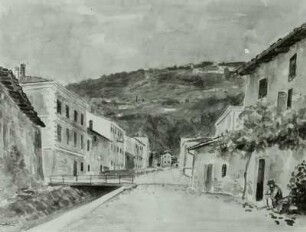 Straße in Biggio, Tessin