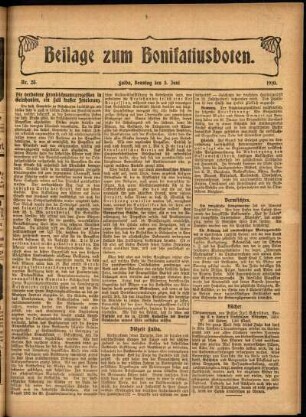 Zweite Ausgabe vom Sonntag, den 05. Juni 1910.