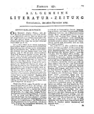 Lavater, J. C.: Pontius Pilatus. Bd. 1-4. [Zürich] 1782-1785