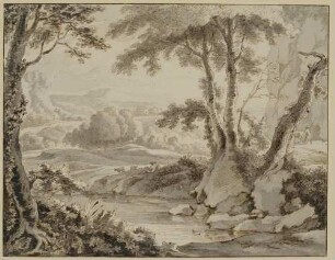 Waldlandschaft mit Durchblick