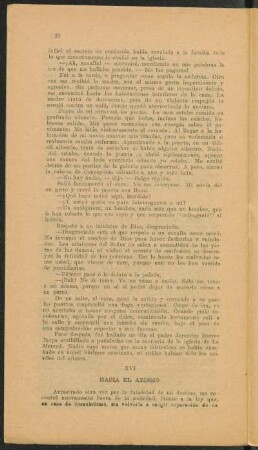 XVI Hacia el abismo