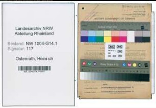 Entnazifizierung Heinrich Ostenrath , geb. 06.12.1902 (Lohnbuchhalter)