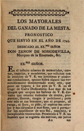 Libro Segundo, En Que Se Continuan Las Ideas extractadas de los Pronósticos con sus Prólogos, y Dedicatorias, que empiezan desde el año de 1745 hasta el de 1753, y al fin otros papeles sobre los mismos asuntos