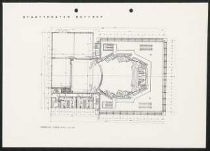 Stadttheater, Bottrop: Grundriss Ranggeschoss 1:100