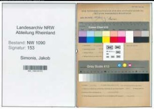 Entnazifizierung Jakob Simonis , geb. 15.09.1913 (Gastwirt)