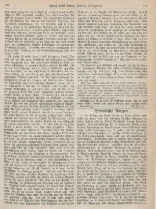 318-319 Literarische Notizen