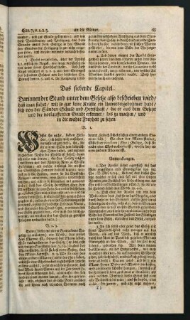 85-93, Das siebende Capitel
