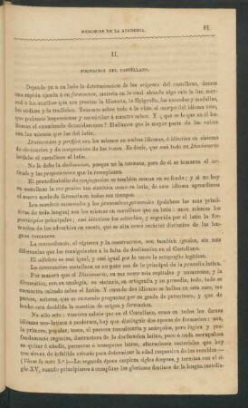 II. - Formación del Castellano.