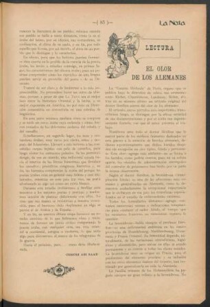 Lectura - El olor de los alemanes