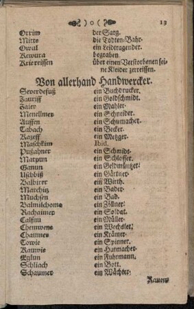 Von allerhand Handwercker.