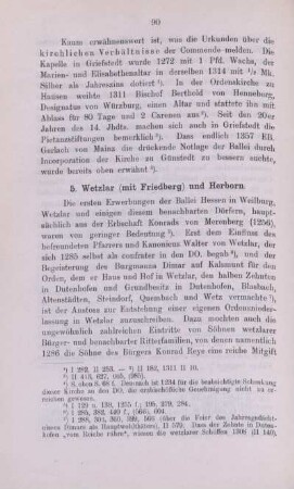5. Wetzlar (mit Friedberg) und Herborn.