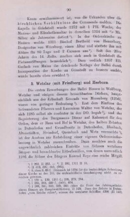 5. Wetzlar (mit Friedberg) und Herborn.
