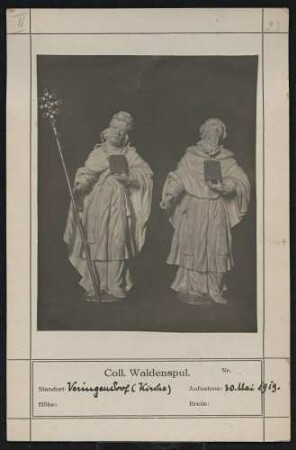 2 Heiligenfiguren Standort: Veringendorf (Kirche)