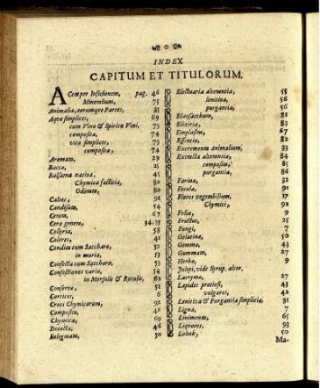 Index Capitum Et Titulorum.