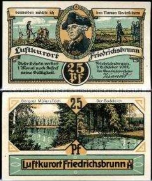 Friedrichsbrunn 25 Pfennig, Notgeldserie