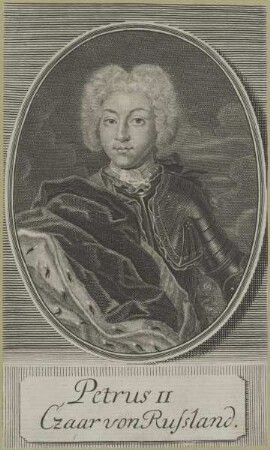 Bildnis des Petrus II., Zar von Russland