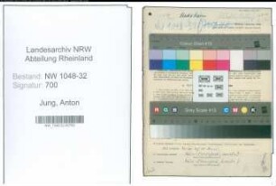 Entnazifizierung Anton Jung , geb. 20.04.1905 (Beamter)