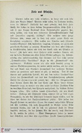 1: Ziele und Wünsche