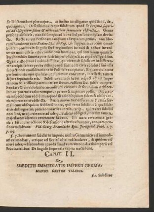 Caput II. De Subditis Immediatis Imperii Germanici Mixtim Talibus.