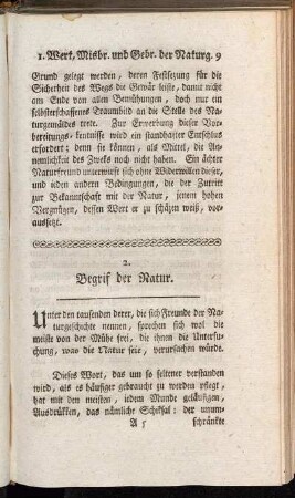 2. Begrif der Natur