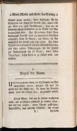 2. Begrif der Natur