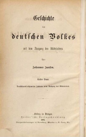 Geschichte des deutschen Volkes seit dem Ausgang des Mittelalters, 1. Die allgemeinen Zustände des deutschen Volkes beim Ausgang des Mittelalters