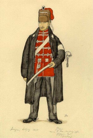 Uniformbild, Husar der preußischen Armee (1864)