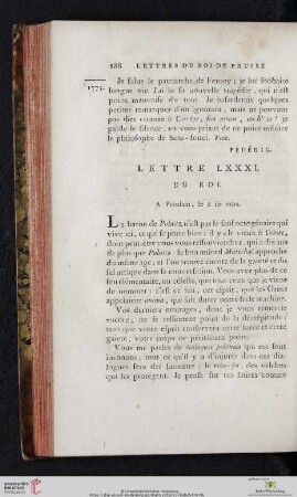 (Lettre LXXXI - XC)