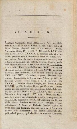 Cratini veteris comici Graeci Fragmenta
