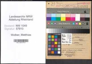 Entnazifizierung Matthias Wolber , geb. 01.05.1916 (Arbeiter)