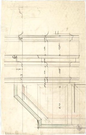 Pfann, Paul; München - Bogenhausen; Villa Jos. Selmayer - Gesimse (Details)