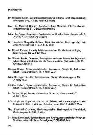 262-263, Autorenverzeichnis
