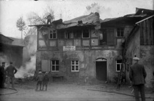 Dachstuhlbrand bei der Bäckerei Häßler
