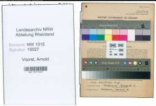 Entnazifizierung Arnold Van Voorst , geb. 23.11.1898 (Bergmann)