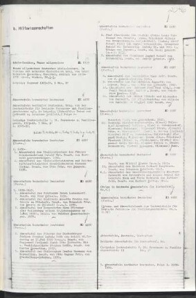 b. Hilfswissenschaften