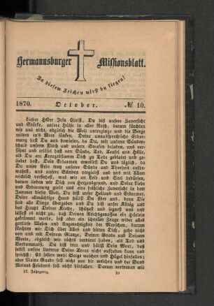 No. 10. October. 1870.